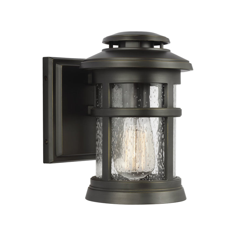 Newport Small Outdoor Wall Lantern in Antique Bronze