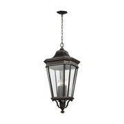Cotswold Lane Four Light Hanging Lantern in Grecian Bronze