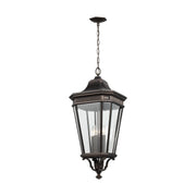 Cotswold Lane 4-Light Outdoor Lantern Pendant in Grecian Bronze