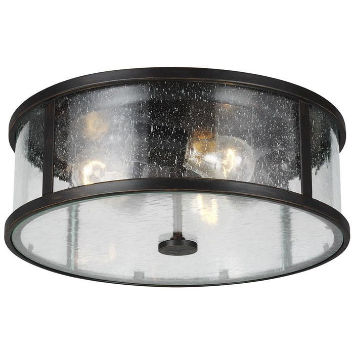 Dakota Three Light Flush Mount in Espresso