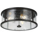 Dakota Three Light Flush Mount in Espresso