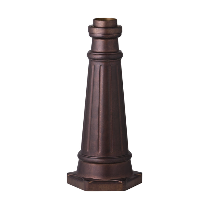 Outdoor Post Base Post Mount Base in Patina Bronze