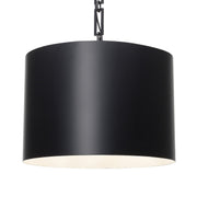 Alston 6 Light 20" Pendant in Matte Black + White