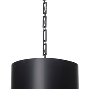 Alston 6 Light 20" Pendant in Matte Black + White