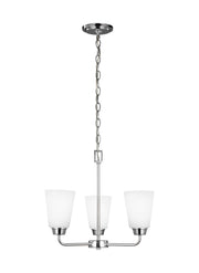 Kerrville Three Light Chandelier in Chrome