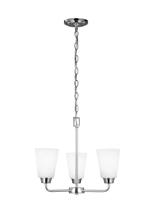 Kerrville 3-Light Chandelier in Chrome