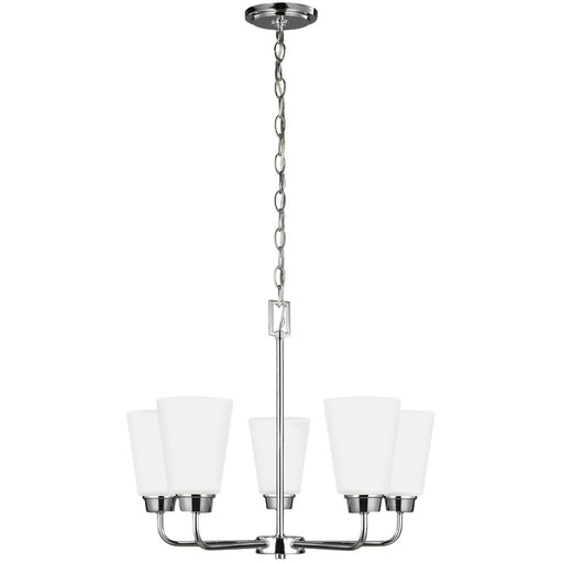 Kerrville Five Light Chandelier in Chrome