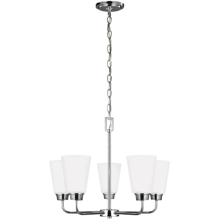 Kerrville Five Light Chandelier in Chrome
