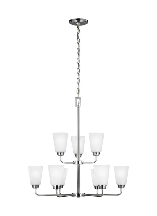 Kerrville 9-Light Chandelier in Chrome