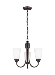 Seville 3-Light Chandelier in Bronze