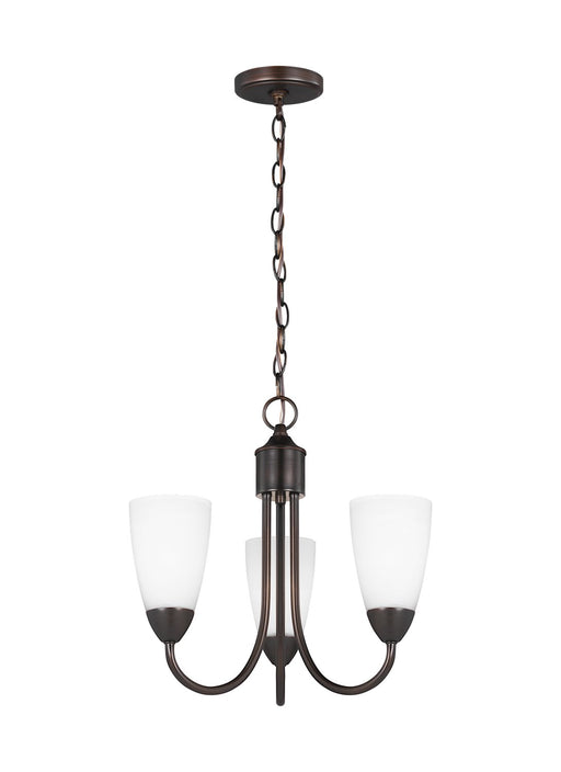 Seville 3-Light Chandelier in Bronze