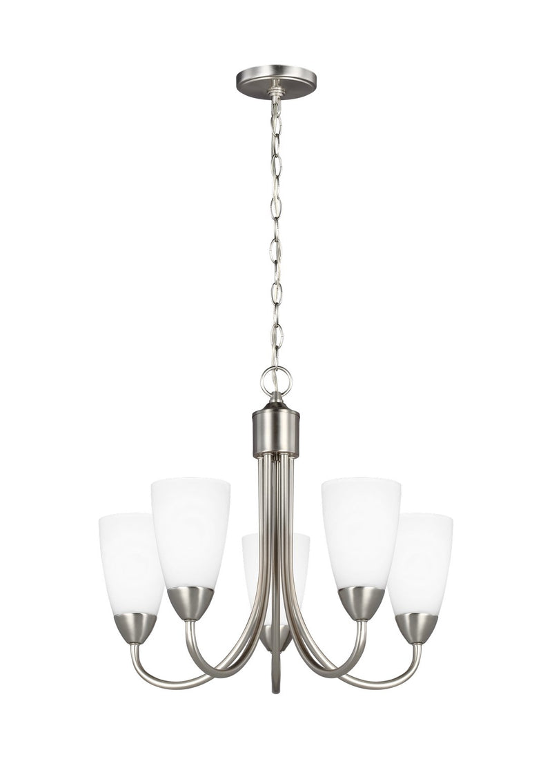 Seville 5-Light Chandelier in Brushed Nickel