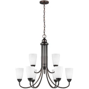 Seville 9-Light Chandelier in Bronze