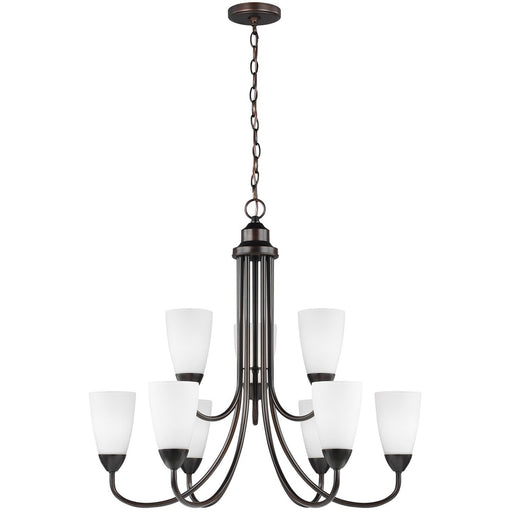 Seville 9-Light Chandelier in Bronze