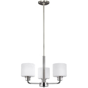 Canfield 3-Light Chandelier in Brushed Nickel