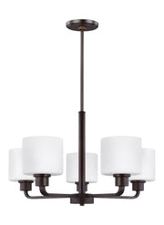 Canfield 5-Light Chandelier in Bronze