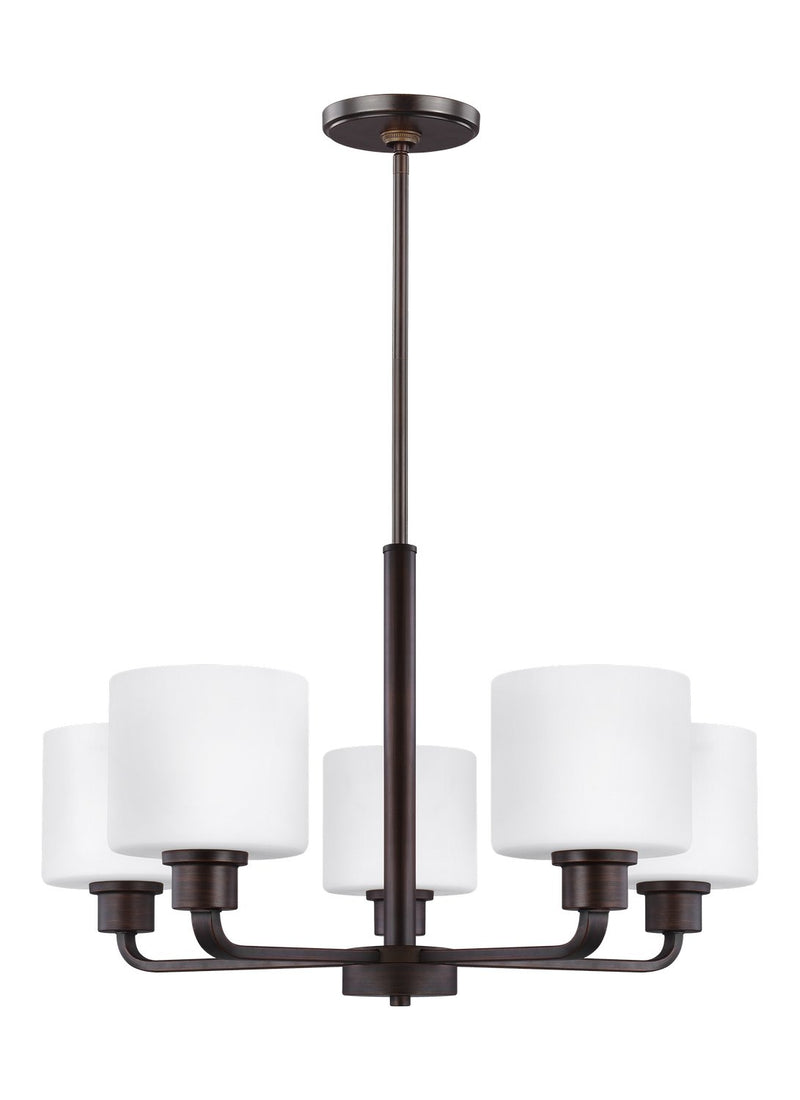 Canfield 5-Light Chandelier in Bronze
