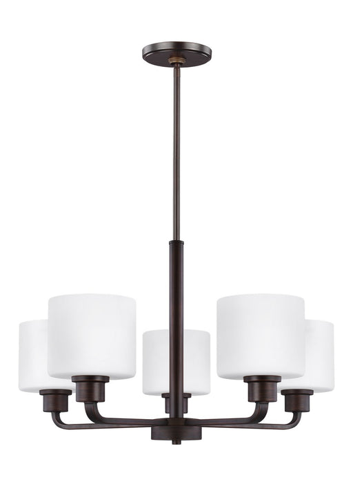 Canfield 5-Light Chandelier in Bronze