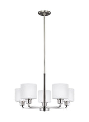 Canfield 5-Light Chandelier in Brushed Nickel