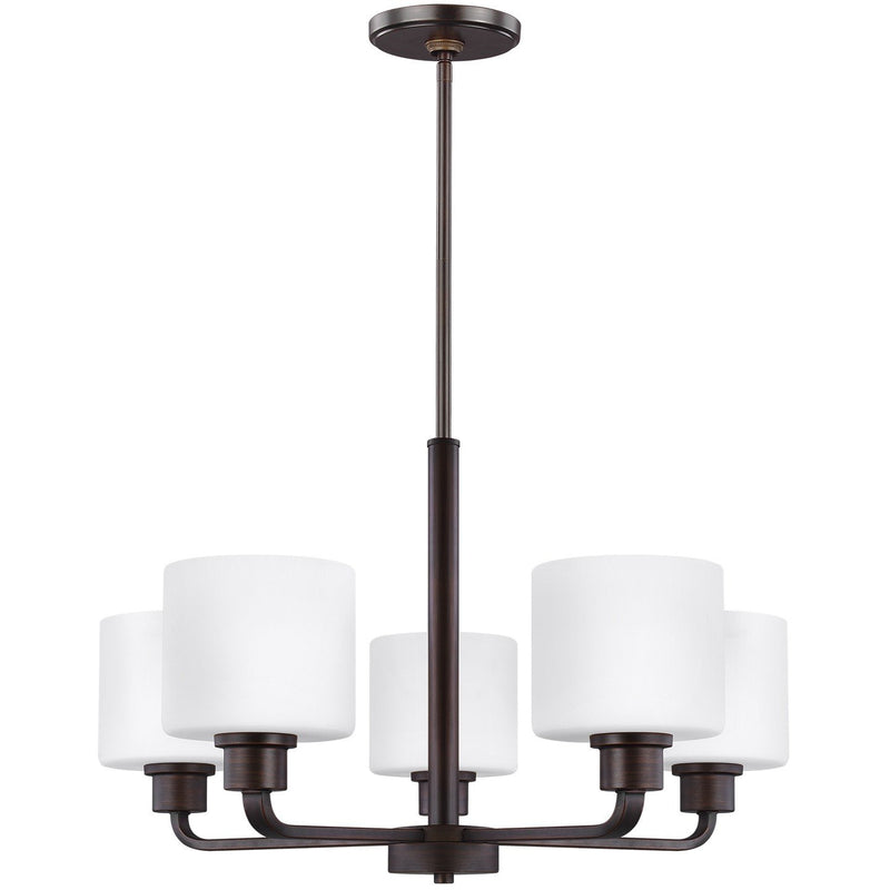 Canfield 5-Light Chandelier in Bronze