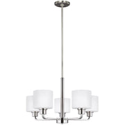 Canfield 5-Light Chandelier in Brushed Nickel