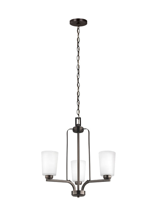 Franport 3-Light Chandelier in Bronze