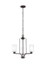 Franport 3-Light Chandelier in Bronze