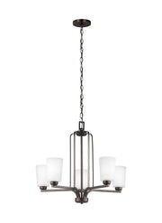 Franport 5-Light Chandelier in Bronze