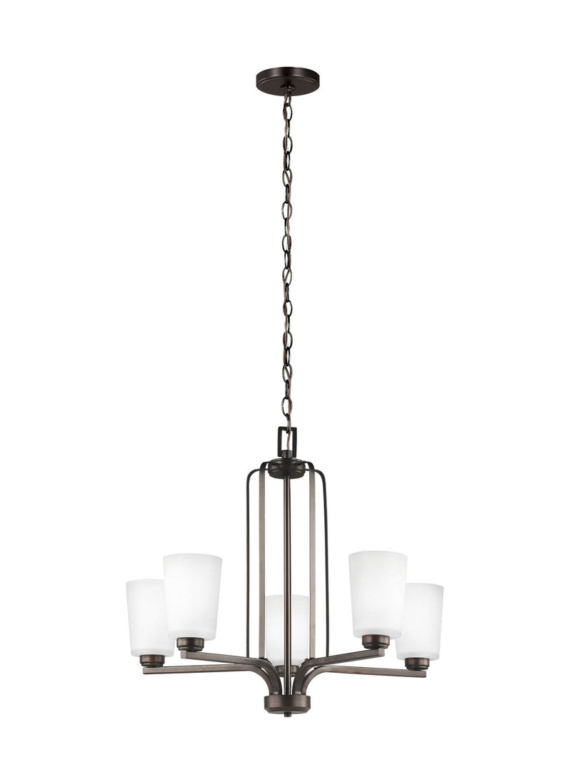 Franport 5-Light Chandelier in Bronze