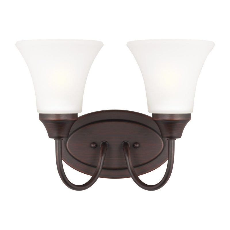 Holman 2-Light Bath Vanity Light in Bronze