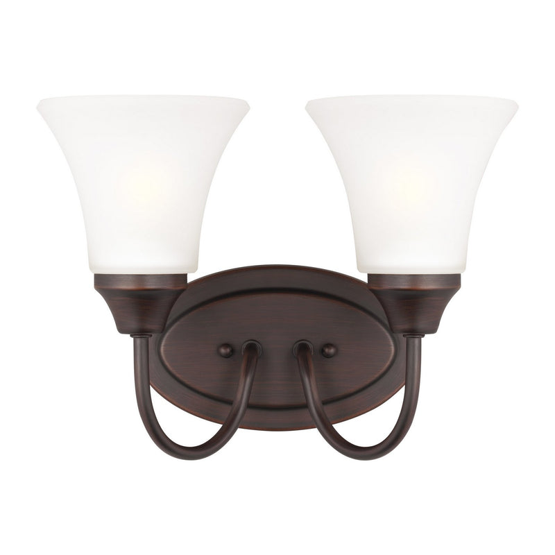 Holman 2-Light Bath Vanity Light in Bronze