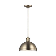 Pratt Street Metal 2-Light Pendant in Satin Brass