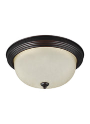 Geary One Light Flush Mount in Bronze