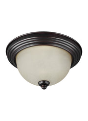 Geary Three Light Flush Mount in Bronze