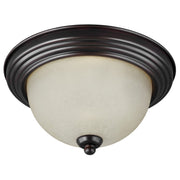 Geary 3-Light Flush Mount in Bronze