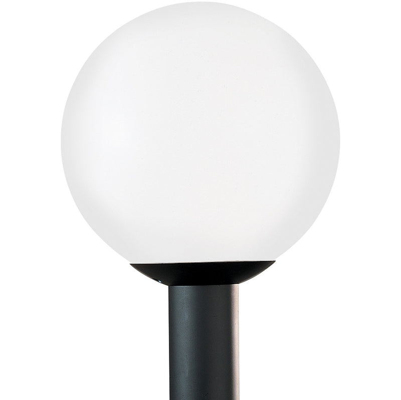 Outdoor Globe 12" Outdoor Post Light in White Plastic