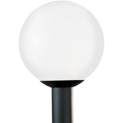 Outdoor Globe 14" Outdoor Post Light in White Plastic
