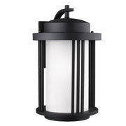 Crowell Large LED Outdoor Wall Lantern in Black