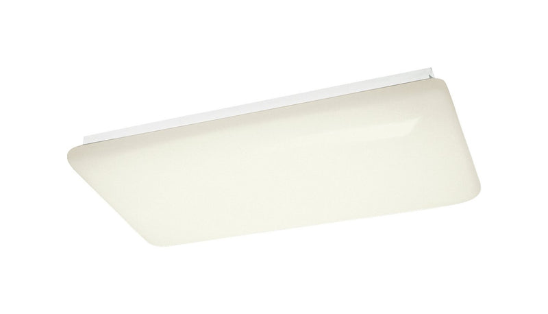 LED 51" Rectangular Flush Mount in White