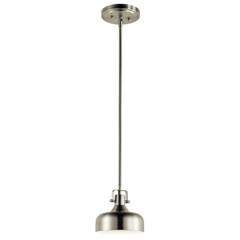 LED Dome Mini Pendant in Brushed Nickel