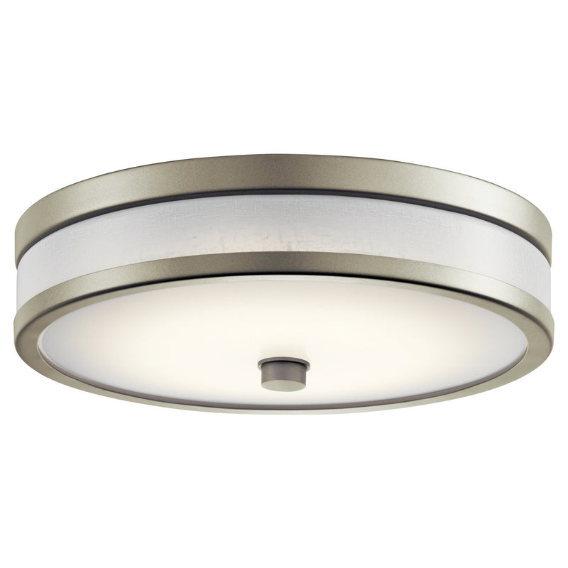 Pira 12" Flush Mount in Brushed Nickel