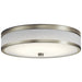 Pira Flush Mount LED in Brushed Nickel