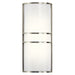 Wall Sconce 2-Light LED in Brushed Nickel