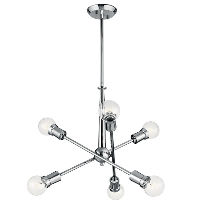 Armstrong Chandelier 6-Light in Chrome