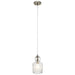 Riviera Mini Pendant 1-Light in Brushed Nickel