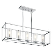 Crosby 5-Light Linear Chandelier in Chrome