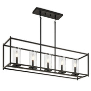 Crosby 5-Light Linear Chandelier in Olde Bronze
