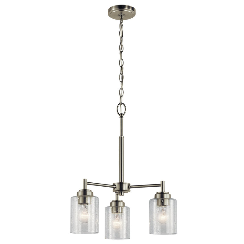 Winslow 3-Light Mini Chandelier in Brushed Nickel