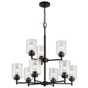 Winslow 9-Light Two-Tier Chandelier in Olde Bronze