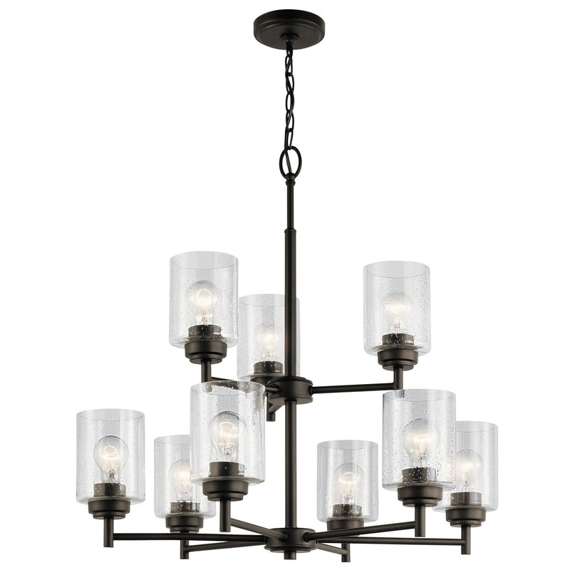 Winslow 9-Light Two-Tier Chandelier in Olde Bronze